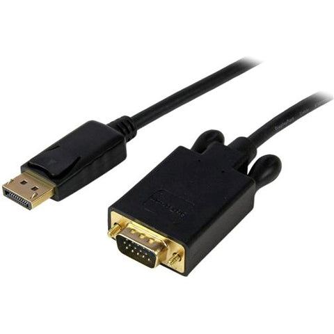 StarTech 10 ft DisplayPort to VGA Adapter Converter Cable - DP to VGA 1920x1200 - Black