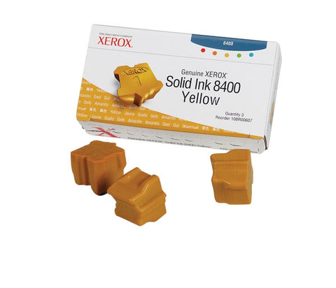 Xerox  Phaser 8400 Yellow Solid Ink (3 Sticks/Box) (Total Box Yie
