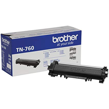 Brother Genuine TN760 High Yield Mono Laser Toner Cartridge