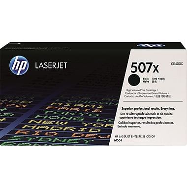 HP 507X (CE400X) Color LaserJet M551 Enterprise 500 MFP M570 M575 M575c High Yield Black Original LaserJet Toner Cartridge (11000 Yield)