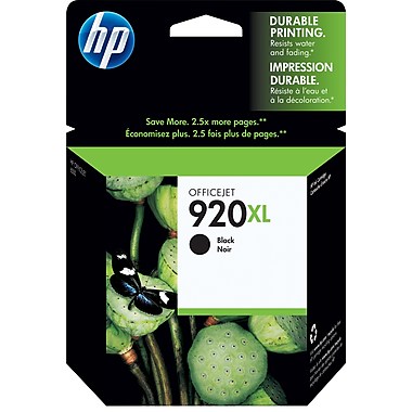 HP 920XL (CD975AN) High Yield Black Original Ink Cartridge (1200 Yield)