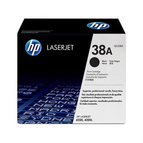 HP 38A (Q1338A) LaserJet 4200 Black Original LaserJet Toner Cartridge (12000 Yield)